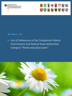 cover image of List of Substances of the Competent Federal Government and Federal State Authorities